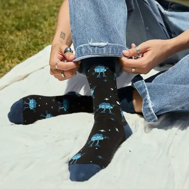 Crew Socks that Save LGBTQ Lives - Black Disco Balls