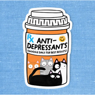 Canada Cats Are Antidepressants Sticker