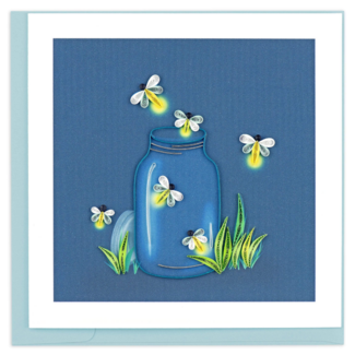 Vietnam Quilling Card - Fireflies