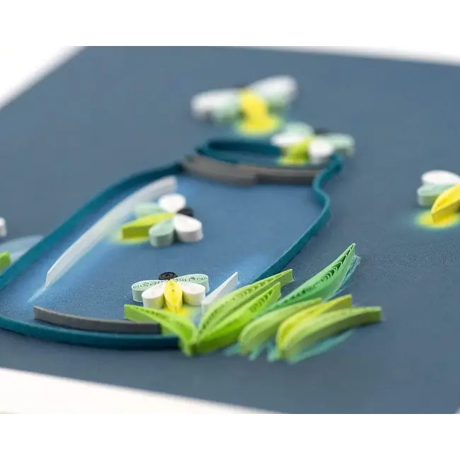 Quilling Card - Fireflies