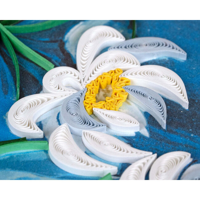Quilling Card - Lotus Pond