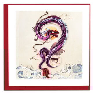 Vietnam Quilled Card - Dragon
