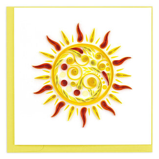Vietnam Quilling Card - Sun
