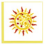 Quilling Card - Sun