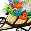 Quilled Card - Wheelbarrow Garden