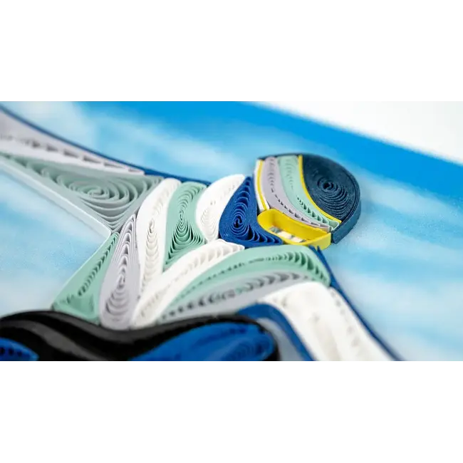 Quilling Card - Snowboarder