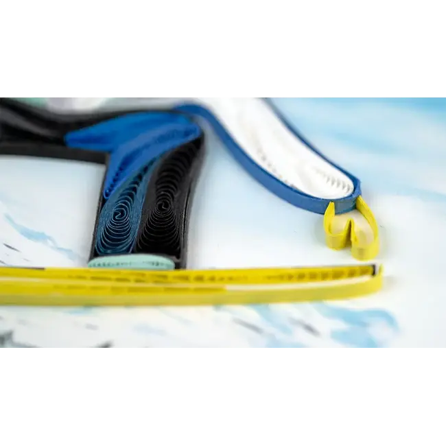 Quilling Card - Snowboarder