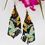 Hummingbird in Flight Fringe Earrings