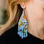 Earrings  - Hummingbird in Flight Fringe