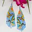 Hummingbird in Flight Fringe Earrings