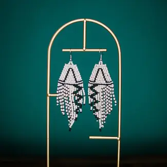 Guatemala Rayas Beaded Earrings