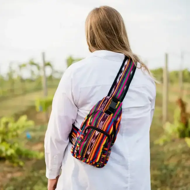 Ikat Harp Crossbody Bag