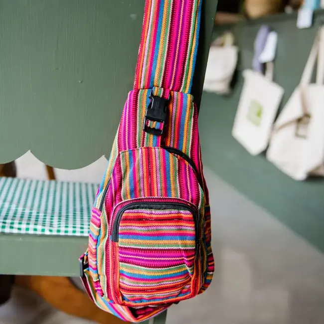 Ikat Harp Crossbody Bag