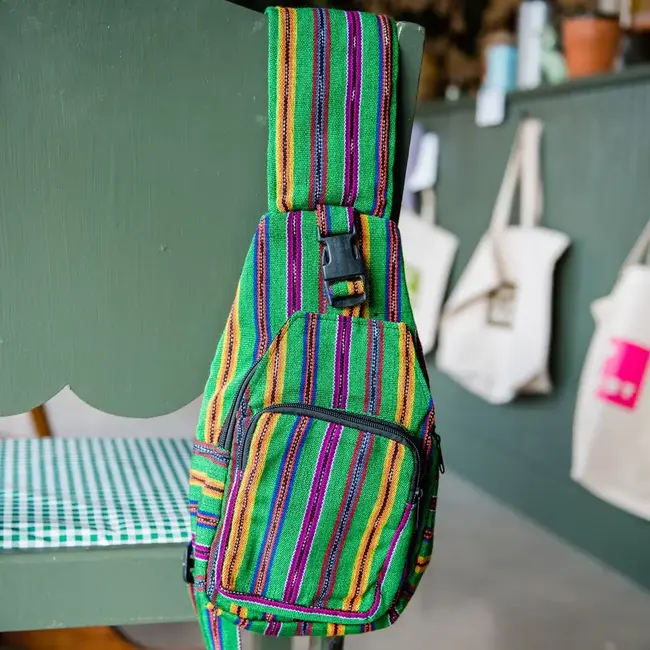 Ikat Harp Crossbody Bag