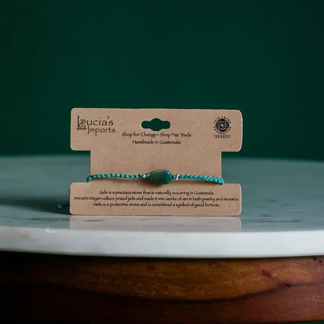 Bracelet - Stackable Macrame Jade