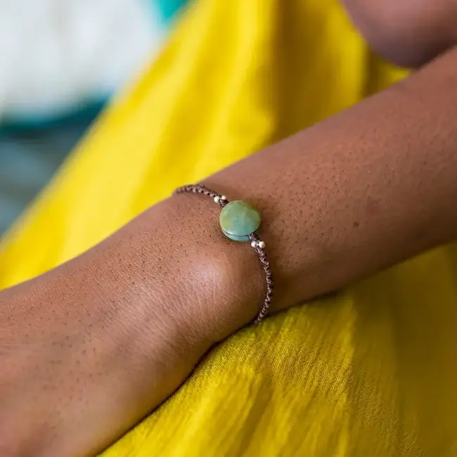 Macrame Jade Stackable Bracelet