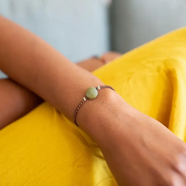 Bracelet - Stackable Macrame Jade