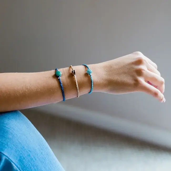 Bracelet - Stackable Macrame Jade