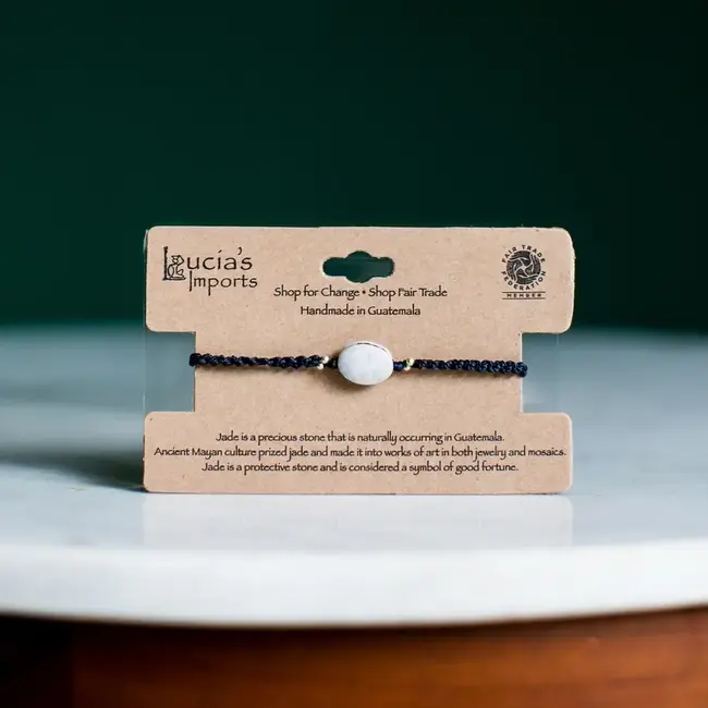 Bracelet - Stackable Macrame Jade