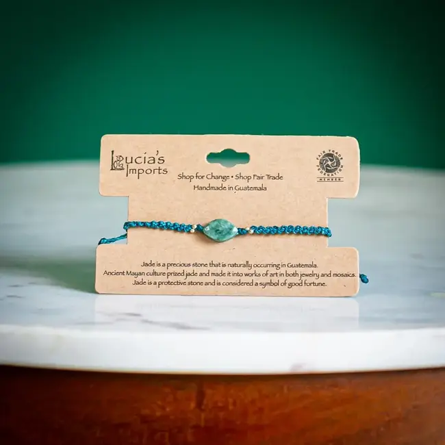 Bracelet - Stackable Macrame Jade