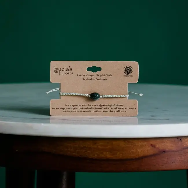 Bracelet - Stackable Macrame Jade