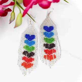 Guatemala One Love Beaded Earrings