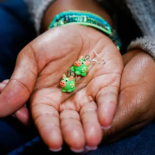 Ceramic Animal Earrings