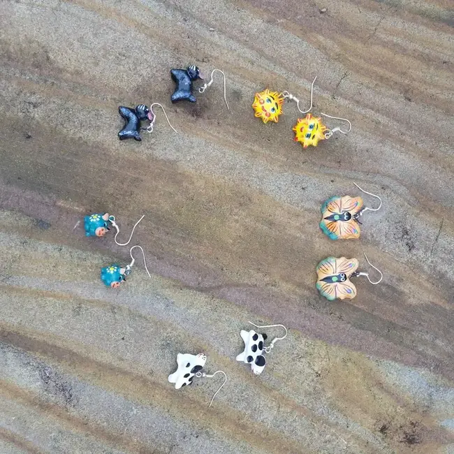 Ceramic Animal Earrings