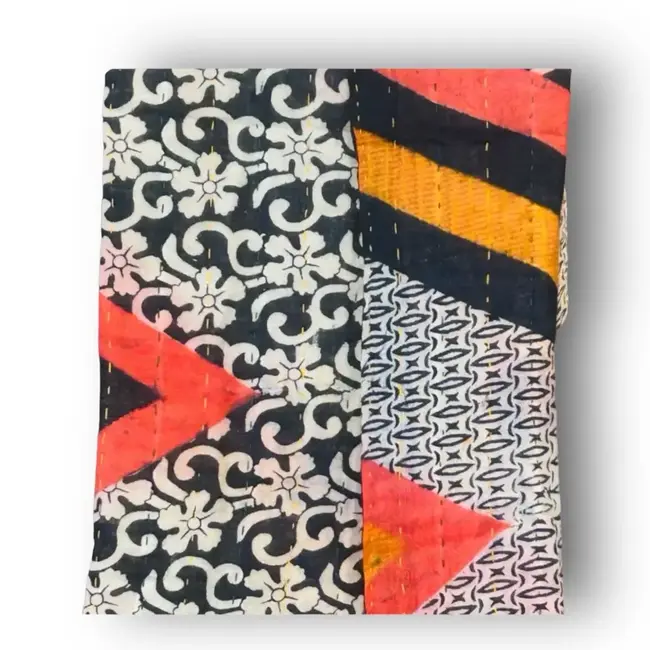 Recycled Sari Kantha Tea/Hand Towel