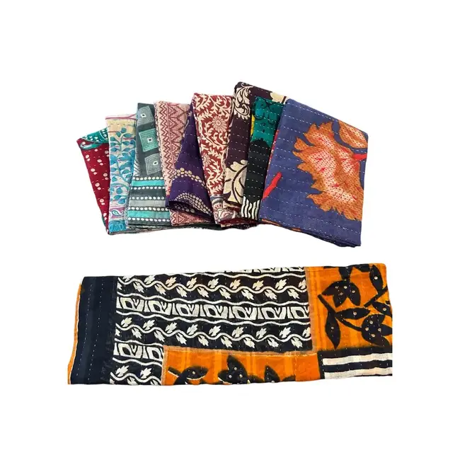 Recycled Sari Kantha Tea/Hand Towel