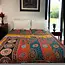 Recycled Sari Kantha Throw Blanket (36x84)