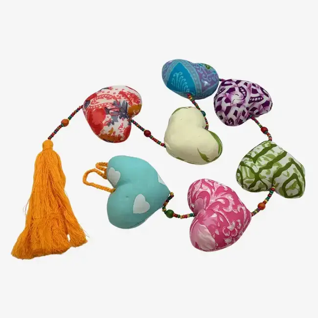 Kantha Heart Garland