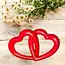 Entwined Red Hearts Soapstone