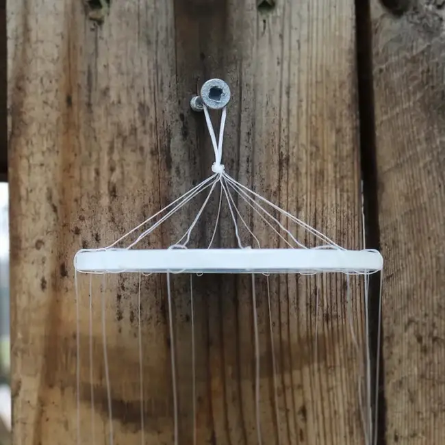 White Onyx Butterflies Wind Chime