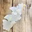 White Onyx Butterflies Wind Chime