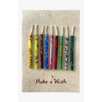 Nepal Make A Wish Candle Birthday Card