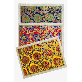 Nepal Tibetan Flower Brocade Card