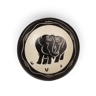 Kenya Ring Dish - Kisii Elephant Pair