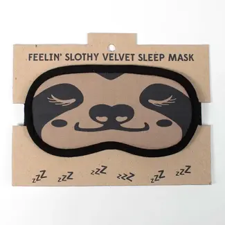 Bangladesh Velvet Sleep Mask - Sloth