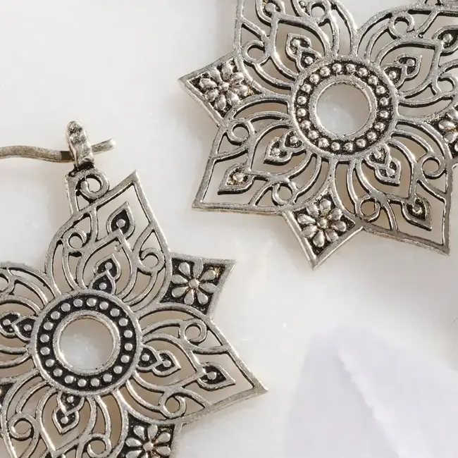 Floral Jali Earrings