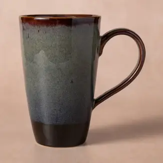 Vietnam Coffee Mug - Mekong Drip Glaze, Tall