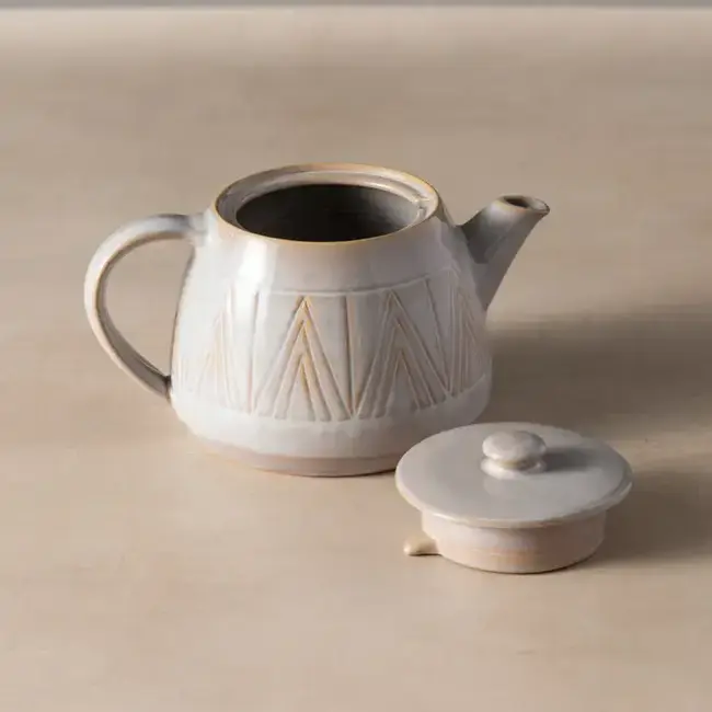 Tea Pot - Ceramic Mountain Peaks