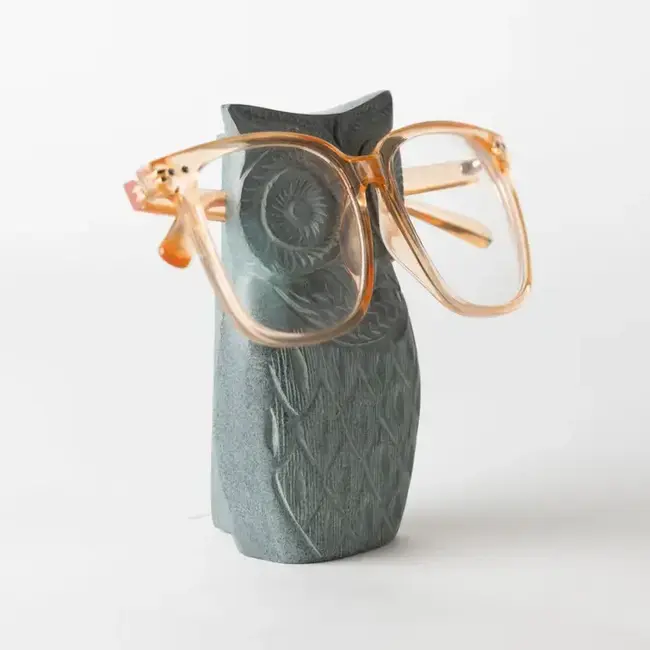 Eyeglass Holder - Ullu Soapstone Owl