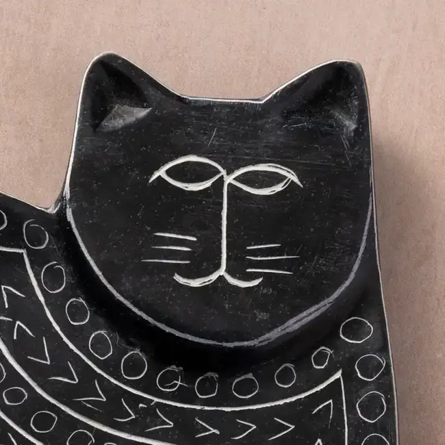 Ring Dish - Soapstone Giza Kitty