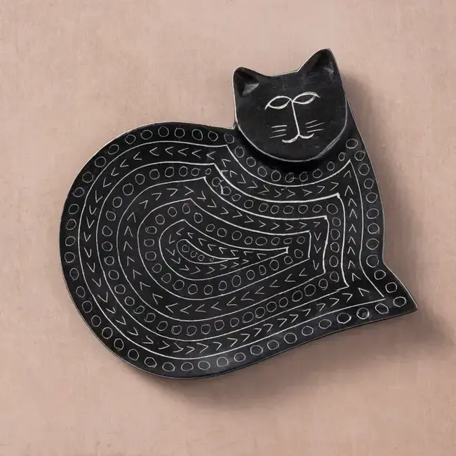 Ring Dish - Soapstone Giza Kitty