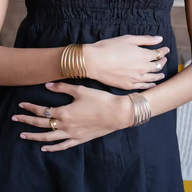 Ring - Brass Moon Chain