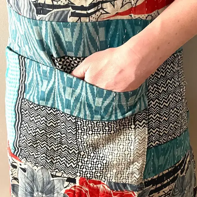 Upcycled Kantha Apron