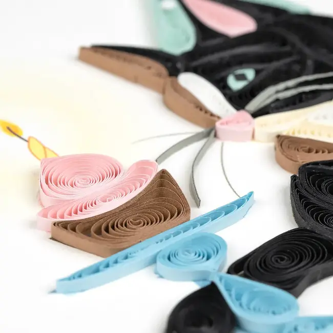 Quilling Card - Birthday Cat