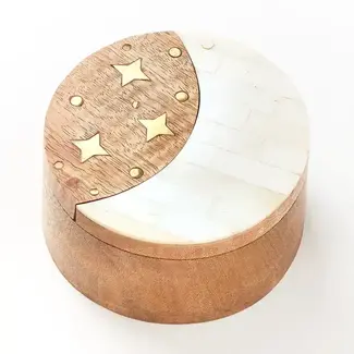 India Nakshatra Moon Stars Pivot Box