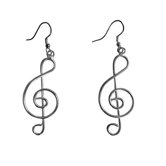 India Treble Clef Earrings